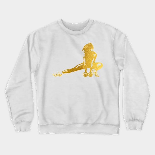 Female Bodybuilder Crewneck Sweatshirt by erzebeth